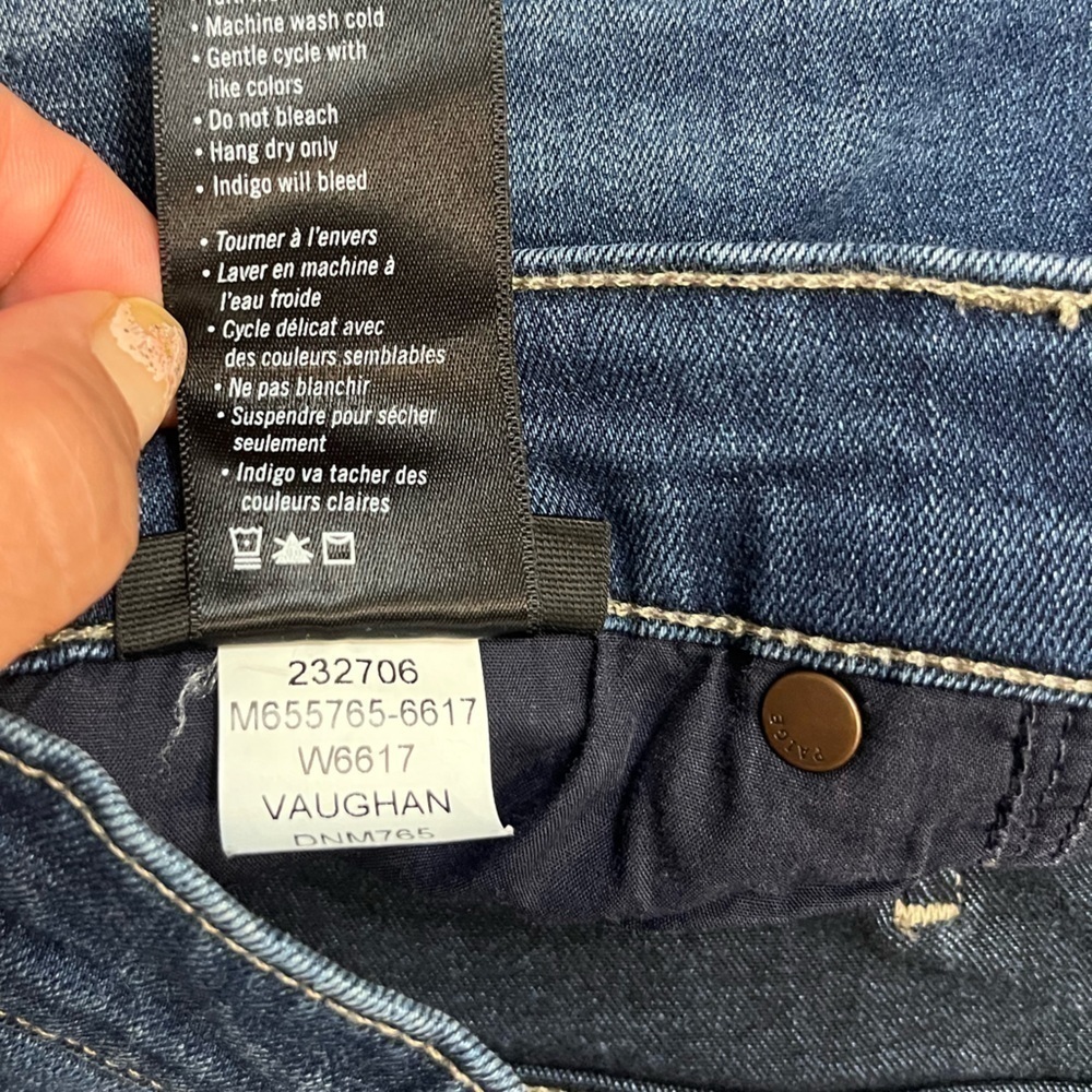 Men’s Paige Federal Vaughan dark blue jeans size 32. - Picture 6 of 8